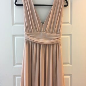 Lulu’s blush maxi/bridesmaid dress